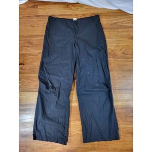 Be Present Size M Black Drawstring Yoga Pants Read